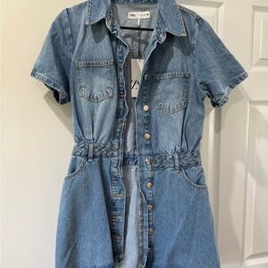 Zara Light Blue Denim Shirt